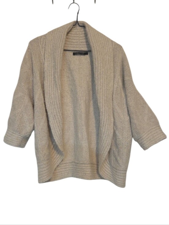 Peruvian Connection Sweaters - Peruvian Connection Cable Knit Shawl Cardigan Alpaca Blend